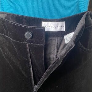 Dana Buchman Woman Velvet Pants in Black